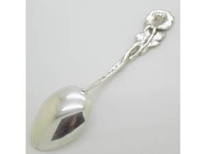 Ensemble de cuillères à manche en forme de rose, finition argentée, style antique, parfait pour une présentation de table élégante et destiné aux cadeaux, provenant d'Inde. - Product Image 4