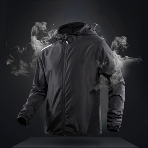 Best Manufacturer <b>Men's</b> Windbreaker <b>Jackets</b> <b>Man</b> <b>Jackets</b> Street wear Front Logo <b>Lightweight</b> Stand Collar Polyester <b>Jacket</b> For <b>Man</b> - Product Image 3