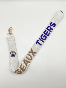 Game Day Nylon <b>Lanyard</b> With Metal Hook Adjustable White <b>Strap</b> For ID Cards Key Holders <b>Phone</b> <b>Straps</b> - Product Image 5