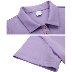 Camisas polo de manga corta para mujer con botones frontales, acabado suave y ligero, camisas polo para mujer. - Product Image 6