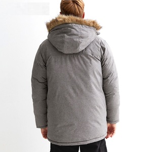 Vestes matelassées chaudes d'hiver pour l'extérieur, logo personnalisé, manteaux à capuche en coton, vestes longues coupe-vent pour hommes, parka - Product Image 3