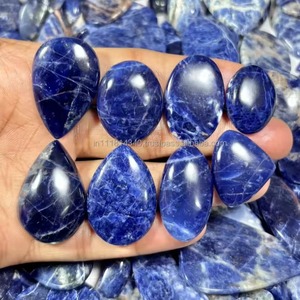 Cabochons en Sodalite Naturelle, Pierres Semi-Précieuses Lisses de Qualité AAA pour la Fabrication de Bijoux Faits Main - Product Image 3