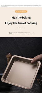 Stampo da forno antiaderente quadrato <span class=keywords><strong>per</strong></span> pane, mini torte e hamburger, <span class=keywords><strong>per</strong></span> uso domestico - Product Image 5