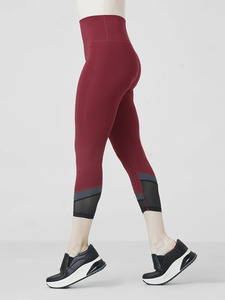 Leggings Deportivos Ecológicos de Cintura Media para Mujer, con Paneles de Malla, de 180g, para Yoga, Fitness y Gimnasio, de Alta Elasticidad y Compresión - Product Image 3