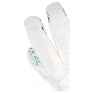 Gants de gardien de but de football en néoprène blanc sur mesure de qualité supérieure, avec sangle élastique allemande de 4 mm, coupe hybride. - Product Image 3