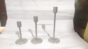 2024 Table Top Nickel Placage Chandelier Titulaire pour Événements De Mariage Décoration De Fête Unique T-Light Titulaire Table Décoration - Product Image 3