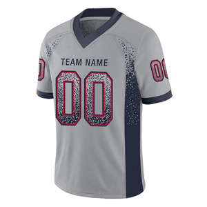 Maillots de football américain pour hommes, grande taille, manches courtes, séchage rapide, avec design brodé, 100% polyester - Product Image 5