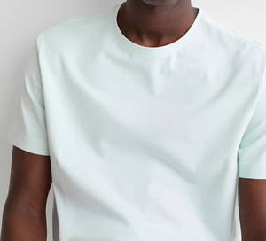 Camisetas casuales de manga corta para hombre, 200 g/m², lyocell, estilo urbano, estampado, técnica de teñido con hilo, camiseta lisa - Product Image 4