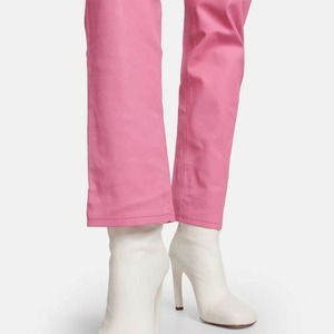<b>Leather</b> PU Mid Waist Women's Winter Pants Custom Made High Quality OEM Waterproof Eco-Friendly Comfortable - Product Image 5