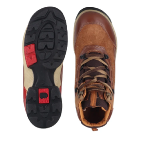 Genuine Leather Men's High Ankle Boots <b>Red</b> Chief <b>Lace</b> Casual Soft Lightweight Rugged Outdoor <b>Shoes</b> Travel Hiking Everyday Use - Product Image 2