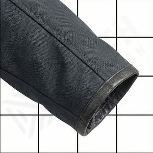 Chaqueta de moto de verano para hombre NAI-0566A, de cuero y textil, con cierre de cremallera, estilo motero, ropa de motociclismo de color personalizado. - Product Image 6