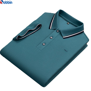 Nouvelle Collection Chemises d'été décontractées pour hommes, respirantes, tricotées, brodées, à manches courtes, motif uni, prix raisonnable - Product Image 4