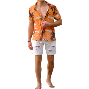 Chemise décontractée pour homme à manches longues, coupe classique, 100% coton, respirante, légère, pour la plage, les vacances, l'été - Product Image 5