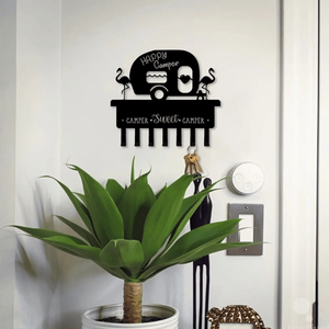 CIFbuy Heavy-Duty 3-Tier Iron Wall <b>Shelf</b> with <b>Hooks</b> Space-Saving Storage Organizer for Kitchen Bathroom Entryway - Product Image 4