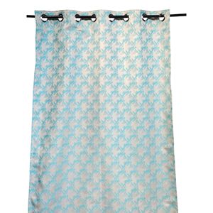 Rideau de fenêtre en polyester imprimé floral de luxe 122 x 213 cm, occultant, à œillets, prêt à poser pour la maison et l'hôtellerie - Product Image 3