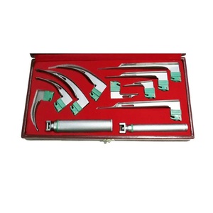 Juego de Laringoscopio de Fibra Óptica con Certificación CE, 9 Hojas de Acero Inoxidable, Calidad Premium Mac Miller, Equipo Médico Madriq - Product Image 1