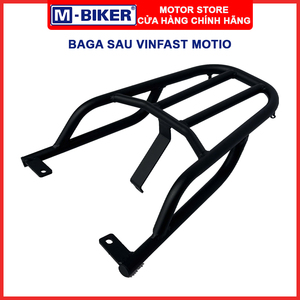 Porte-bagages arrière moderne en acier de haute qualité noir mat M-Biker pour scooter électrique VinFast Motio, support de fixation pour top case - Product Image 2