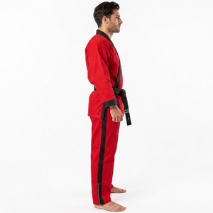Uniforme de karaté en polyester/coton extensible, vêtements d'arts martiaux, meilleur prix, uniforme d'arts martiaux super vendu / combinaisons de karaté unisexes - Product Image 2