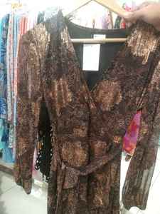 Blusa de Moda para Mujer, Linda y Casual, con Estampado de Patchwork, Manga Corta, Botones, Transpirable y Ligera, 2026 - Product Image 3