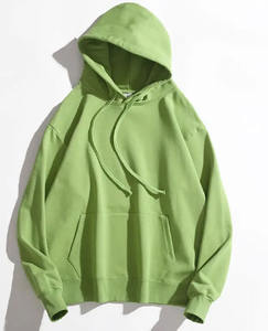 Sudadera con capucha de manga larga de algodón 100% para hombre, personalizada al por mayor, con bolsillo canguro y cordón ajustable, para unisex. - Product Image 2