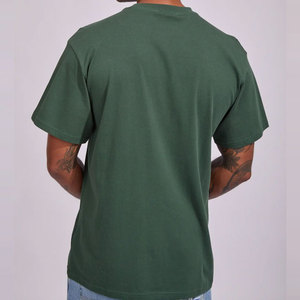 2026 Hot Sale Men <b>T</b>-<b>Shirt</b> Regular Fit Solid Color Casual Wear Cotton Breathable Quick Dry Summer Fabric Heavyweight - Product Image 2