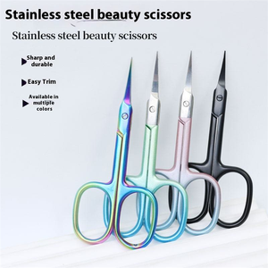 Ciseaux de soin des cuticules en acier inoxydable de qualité supérieure pour droitiers, élimination précise des cuticules, lame incurvée, pointe acérée, outil de beauté pour le nail art - Product Image 4