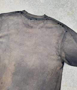 Fabricants de vêtements personnalisés : T-shirt ample et épais en coton vierge 300 g/m², style vieilli, coupe courte et oversize - Product Image 3