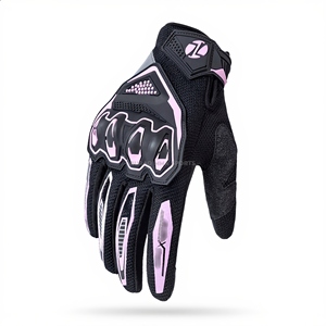 Gants de moto en cuir personnalisés avec fibre de carbone, imperméables pour l'hiver, unisexes - Product Image 1