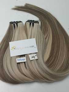 2024 chaud été Balayage couleur cambodgien vierge grade brut vietnamien extensions de cheveux humains et perruques trame droite naturelle - Product Image 5