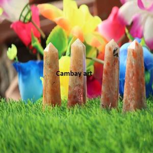 Varita de cristal curativa de piedra solar de alta calidad, luz positiva con decoración del hogar, precio al por mayor - Product Image 4