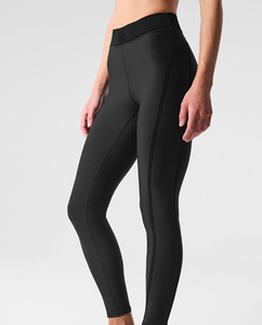 Custom Women's Winter Activewear <b>Leggings</b> High Waist Elastic Waist Solid Quick Dry Breathable Eco-Friendly Tummy <b>Control</b> - Product Image 1