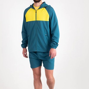 Gym Outdoor Wear Set Nylon <b>Polyester</b> Summer Windbreaker Zipper <b>Shorts</b> Sets Breathable Comfortable High Street Tracksuit - Product Image 5