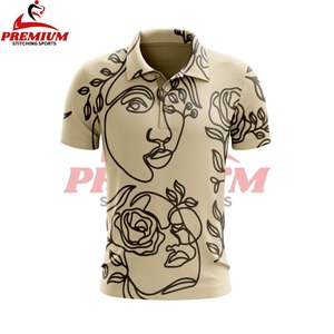 Chemises polo de haute qualité, tendance, 100% coton, broderie personnalisée, logo, vente en gros, manches courtes, polos à sublimation, motif uni - Product Image 3