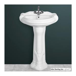 Inodoro de cerámica de forma cuadrada moderna, lavabo de baño montado en la pared, estructura de una pieza, Pedestal, comedor, lavabo artístico - Product Image 3