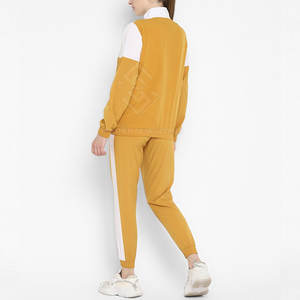 Conjunto Deportivo de Invierno para Mujer, Diseño OEM, Color Sólido, Cuello Alto Informal, 100% Algodón Ecológico, Transpirable, 2 Piezas - Product Image 3