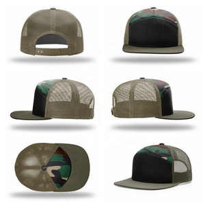 Gorra Trucker Negra de Malla, 6 Paneles, Ajustable, Color Sólido, Estilo Casual, Unisex, para Adultos, Transpirable, para las Cuatro Estaciones - Product Image 3