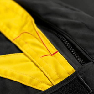 Combinaison de course de karting bicolore noir et jaune à manches longues, combinaison de sport automobile unisexe pour adultes, polyester ignifuge - Product Image 4