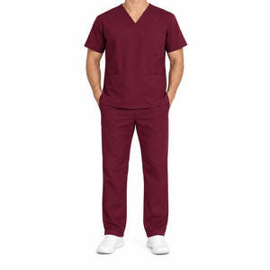 Uniforme Médico Personalizado para Hombre, Conjunto de Jersey y Pantalones Cortos de Spandex, Ropa de Trabajo Práctica para Enfermería, Verano, Manga Corta - Product Image 5