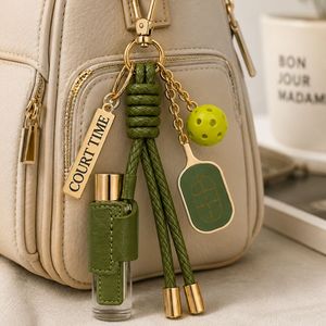 PU Leather Sports Keychain Bag Charm With <b>Perfume</b> Bottle - Product Image 5