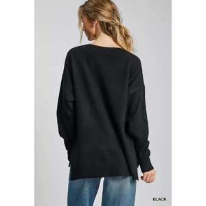 Suéter de Lana Veloro Umgee para Mujer, Color Negro, Talla S - Product Image 2