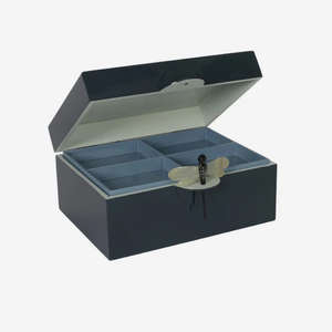 Artisanal Viet Nam Lacquer <b>Box</b> with MOP Dragonfly Inlay Luxury Decorative Jewelry Case for Wholesale International Trade - Product Image 5