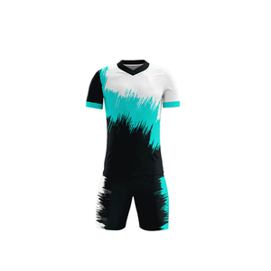 2026 Custom Unisex Breathable Soccer Jersey <b>Set</b> Logo Name Print 100% Polyester Anti-bacterial <b>Sweat</b>-wicking Short Made Pakistan - Product Image 3