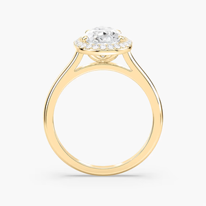 Anillo de Compromiso con Diamante Cultivado en Laboratorio, Certificado en Oro Sólido de 14K - Product Image 4