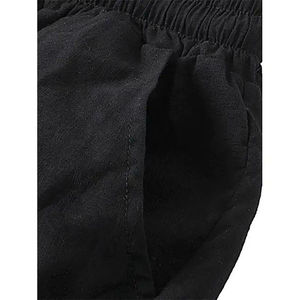 Ensemble court décontracté d'été respirant 2 pièces avec logo personnalisé, t-shirt à manches courtes en coton pour femme et short d'été pour homme, unisexe - Product Image 6