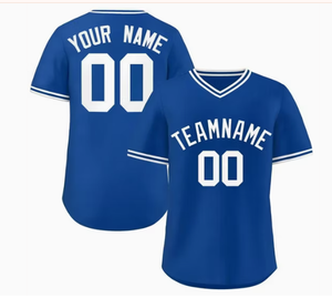 Light Blue-<b>White</b> Customizable Baseball Jersey for Men Women Personalized Sportswear Breathable Printed Features for Softball - Product Image 1