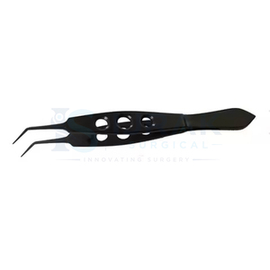 Pince à ligature manuelle noire en acier, pince chirurgicale à dents fines pour échantillons, pour usage hospitalier - Product Image 3