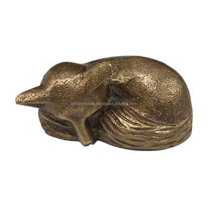Prensapapeles de latón antiguo con diseño clásico de estatua de perro de la fortuna para biblioteca - Product Image 6