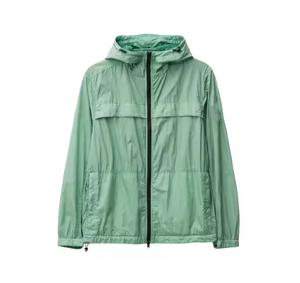 New Design <b>Mens</b> Windproof Windbreaker <b>Jacket</b> Waterproof Crinkle Zipper Casual Hooded <b>Summer</b> <b>Jacket</b> Breathable windbreaker <b>Jacket</b> - Product Image 1