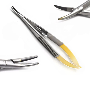 Portaagujas Castroviejo TC de Alta Calidad, Recto y Curvo, 18CM, Pinzas de Sutura para Microcirugía, Instrumento Quirúrgico Dental - Product Image 3