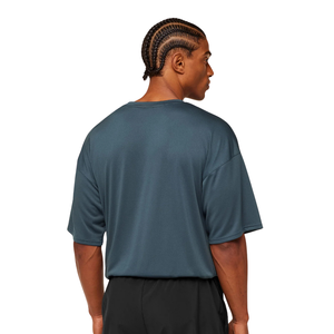 Camiseta Deportiva de Malla de Algodón 100% Transpirable de Secado Rápido para Hombre, Estilo Oversize, Hombro Caído, Tejido de Punto, Color Liso, para Gimnasio y Entrenamiento - Product Image 2
